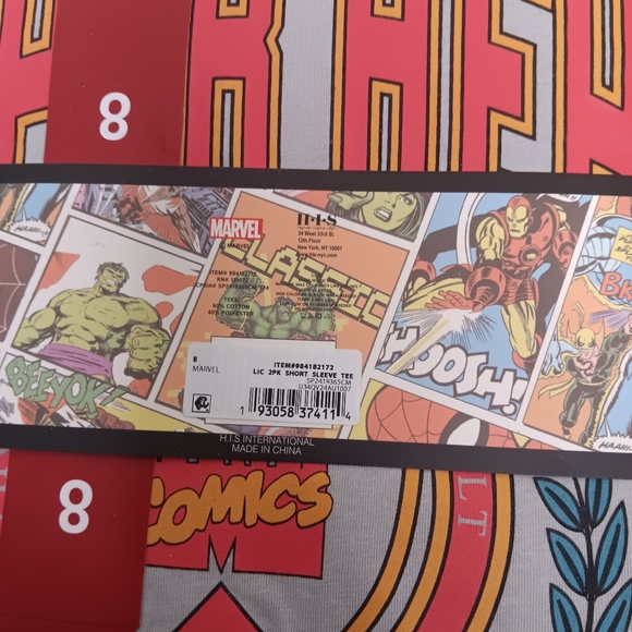 2 Pack Short Sleeve Marvel Shirts - Picture 3 of 3